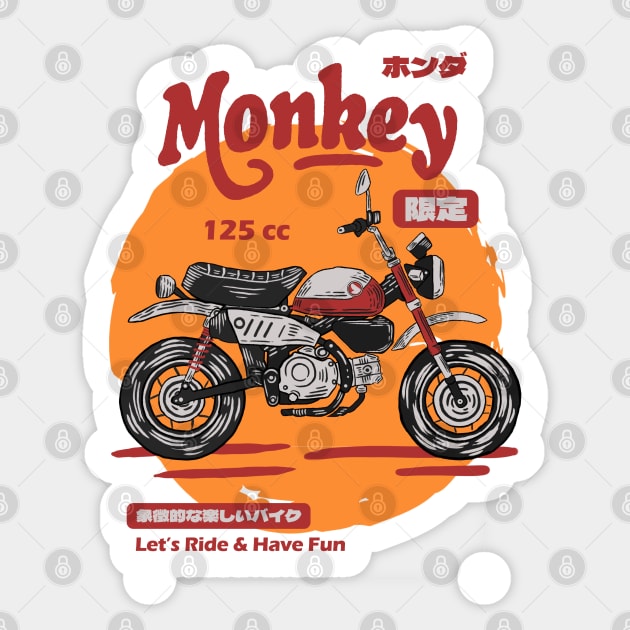 Honda Monkey Sticker by Hilmay